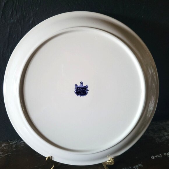 Vtg Arklow Ireland Blue Willow Dinner Plate 10.5", Blue & White Grandmillennial - Picture 4 of 5